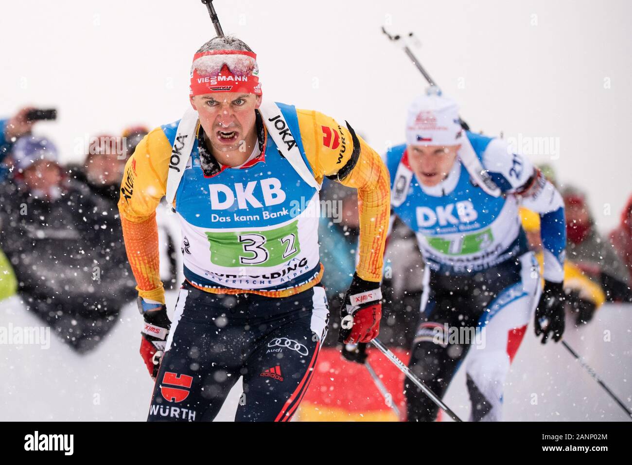 Ruhpolding Germany 18th Jan 2020 Biathlon World Cup Relay 4 X 7 5 Km Men In The