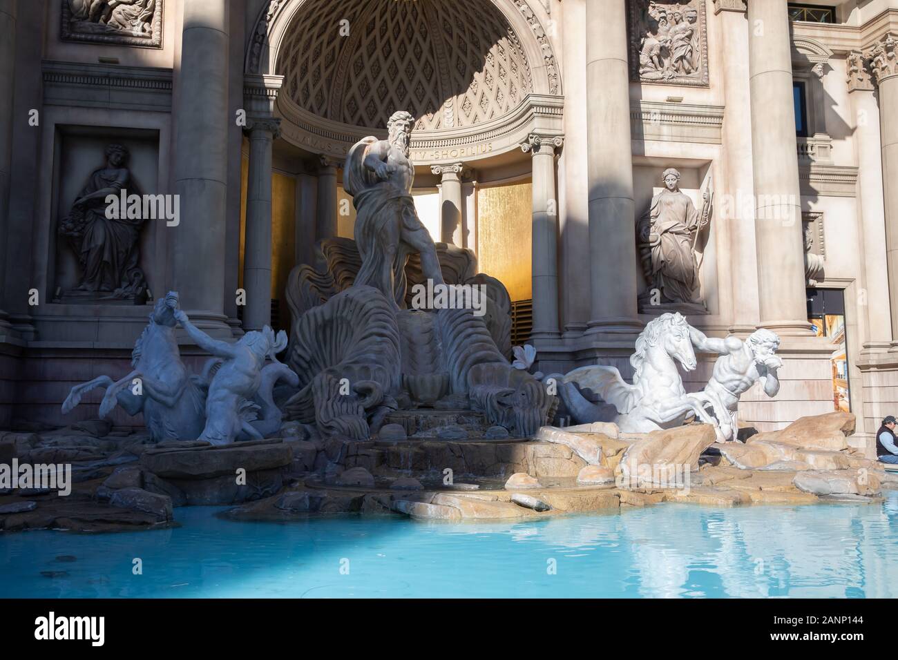 Trevi fountains outside the Hotel in Las Vegas, Nevada, USA Stock Photo Alamy