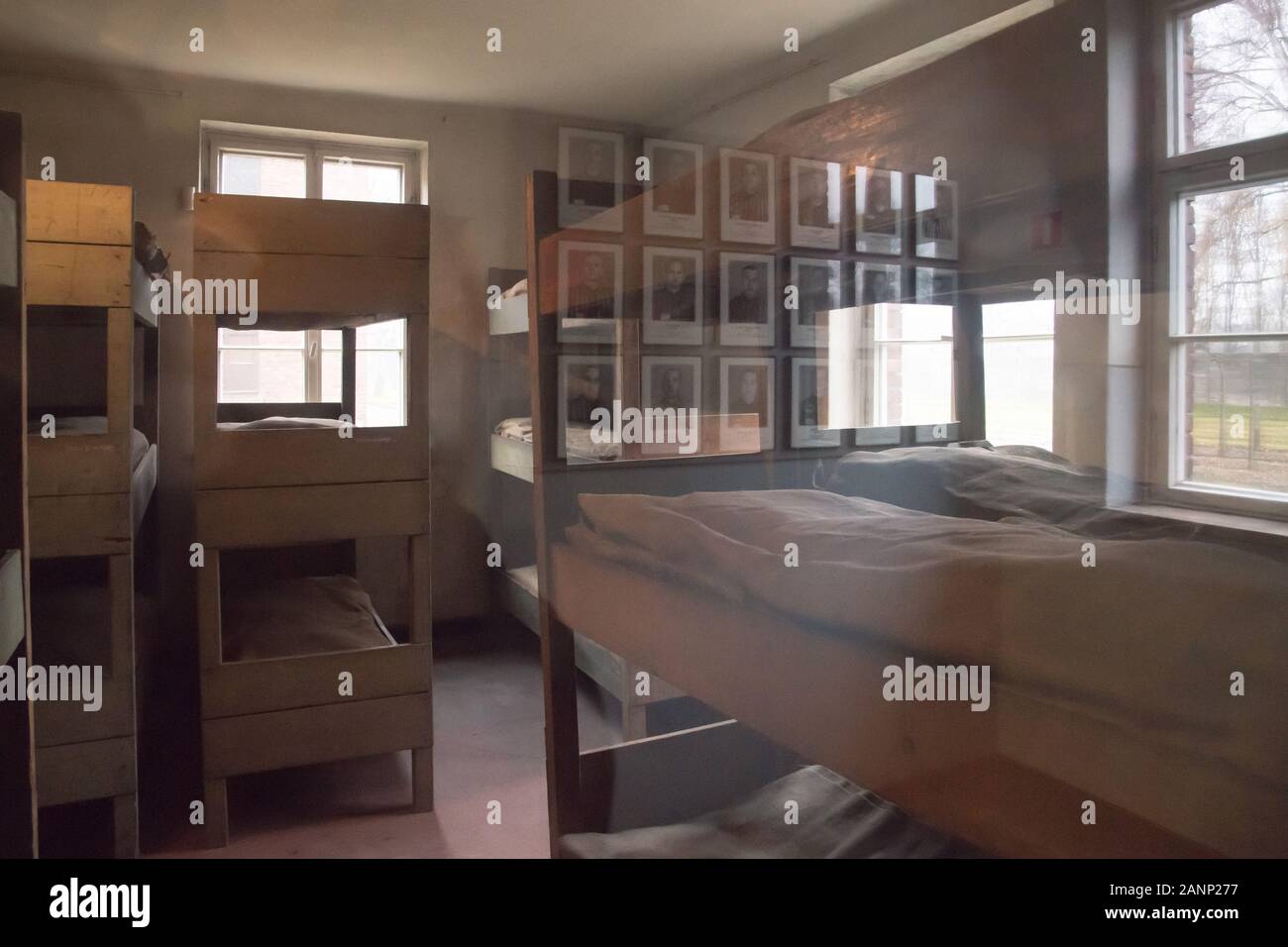 Nazi concentration camp bunks hi-res stock photography and images - Alamy
