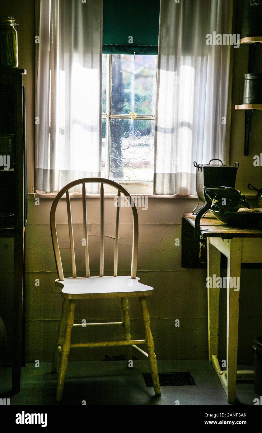 Kitchen Window Curtains Stock Photos Kitchen Window Curtains