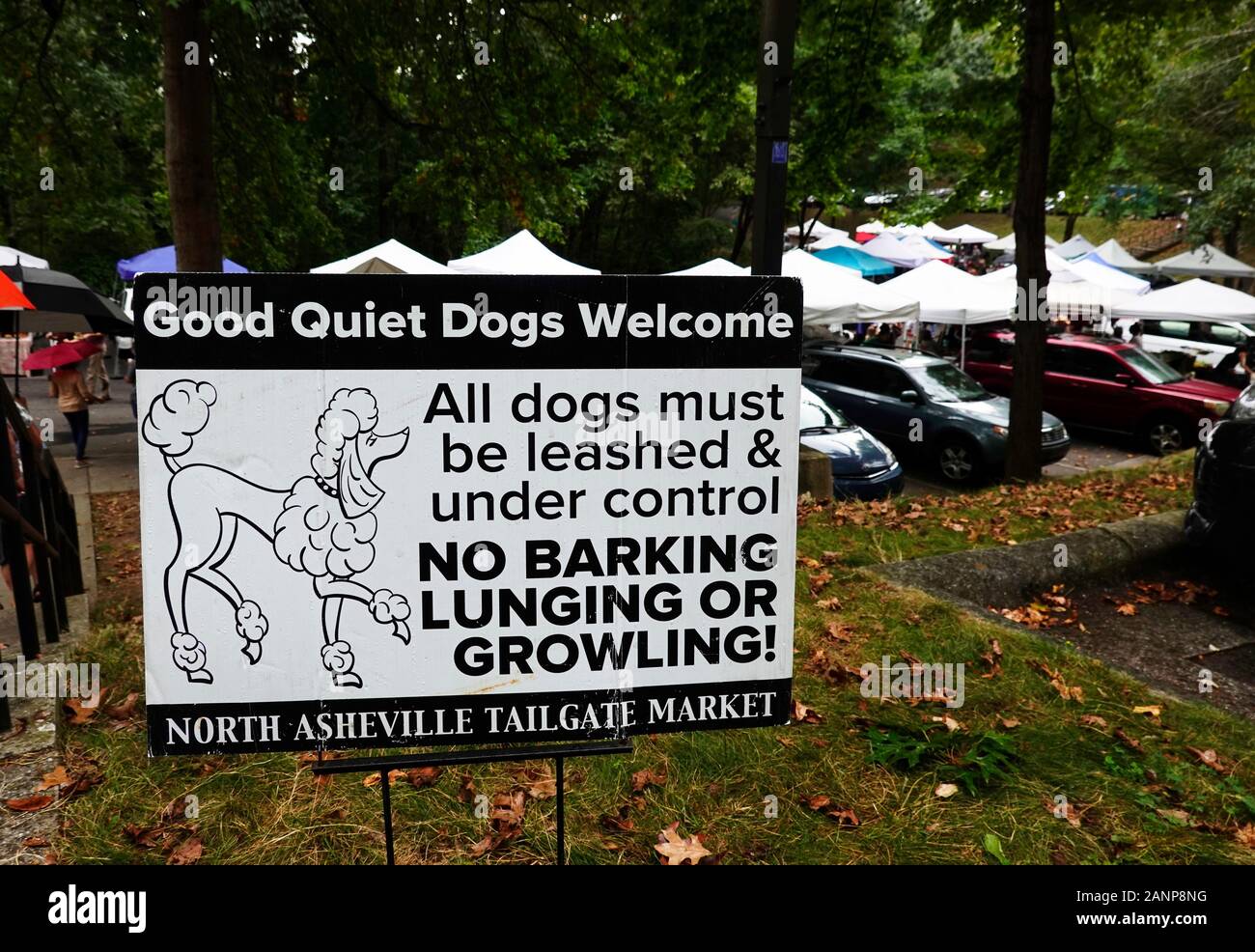 North Asheville tailgate farmers market NC Stock Photo