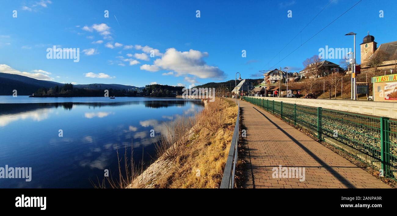 Lake Schluchsee and Titisee in Black Forest Stock Photo