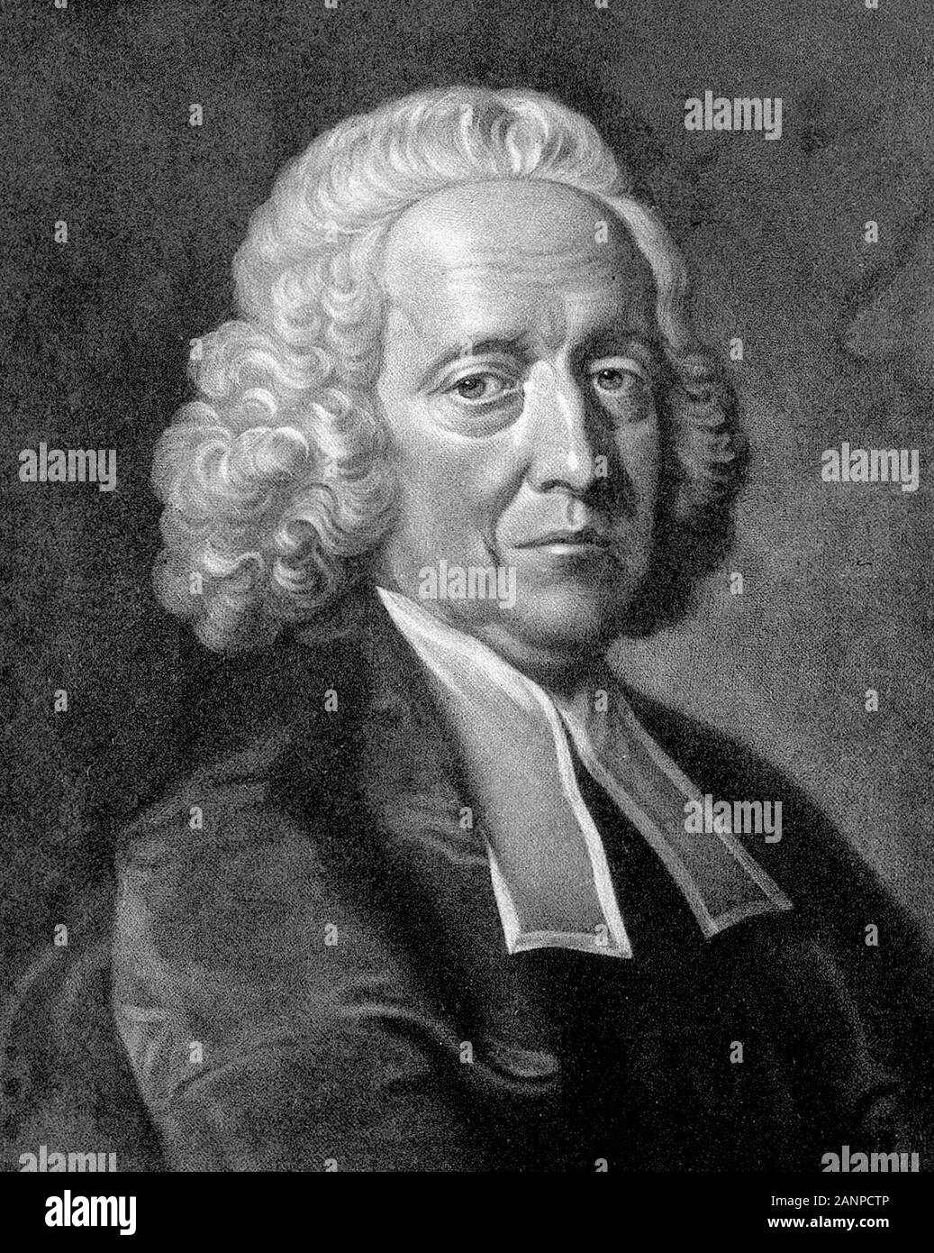 Stephen Hales (1677 – 1761) English clergyman who made major contributions to a range of scientific fields including botany, pneumatic chemistry and physiology Stock Photo