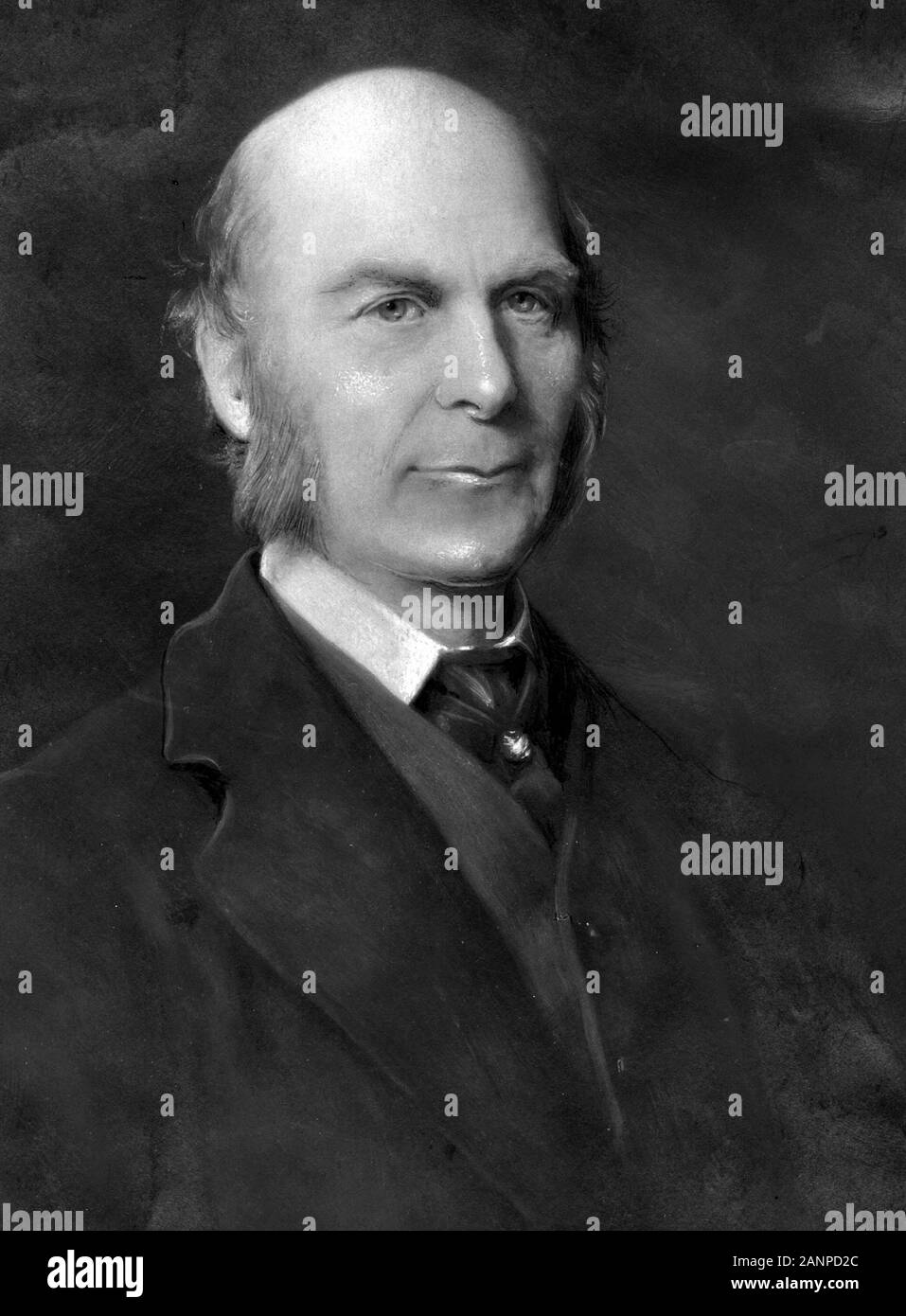 Sir Francis Galton, (1822 – 1911) English Victorian era anthropologist and explorer Stock Photo