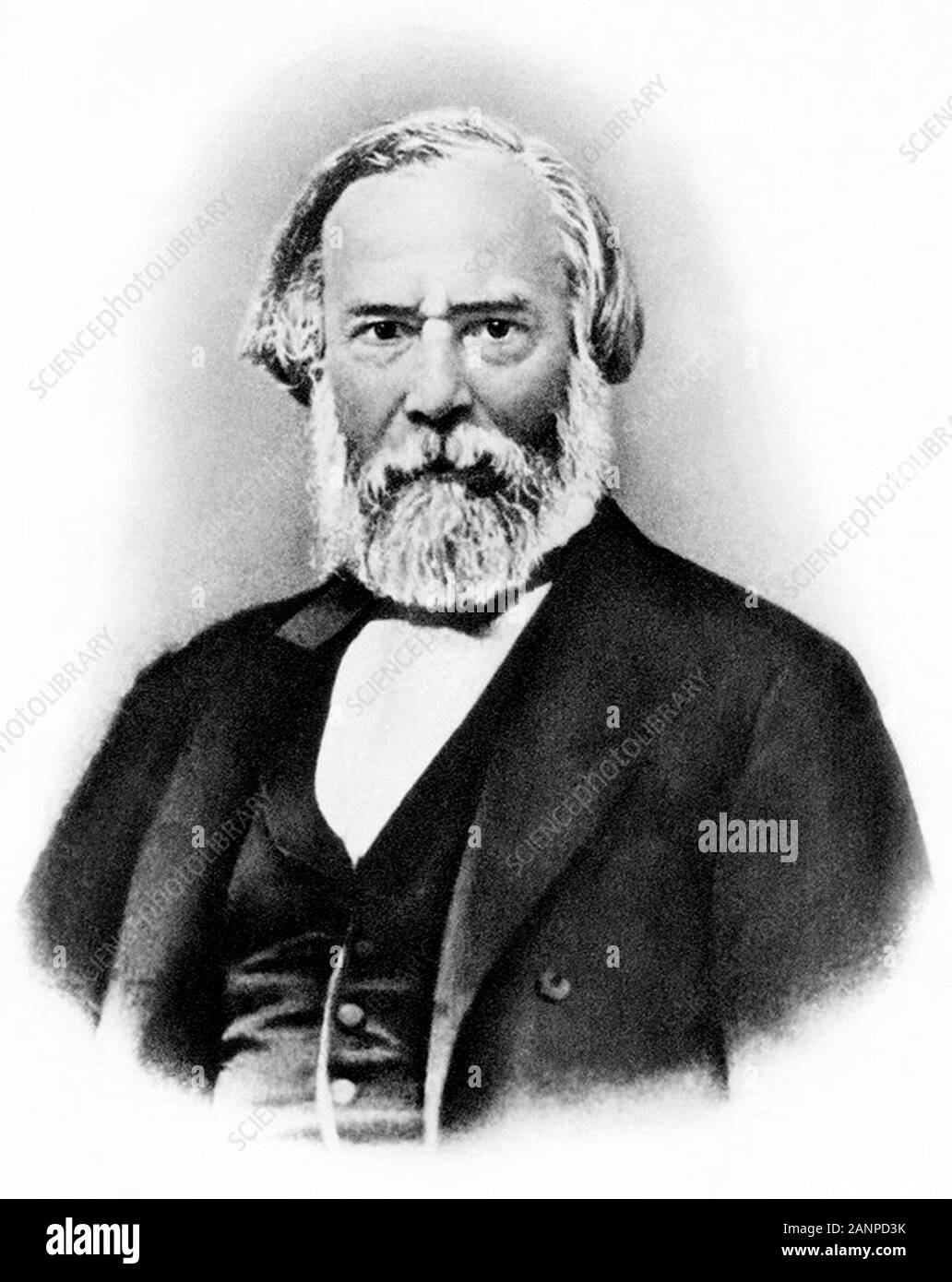 Charles-Édouard Brown-Séquard (1817 – 1894) Mauritian physiologist and neurologist who, in 1850, became the first to describe what is now called Brown-Séquard syndrome Stock Photo