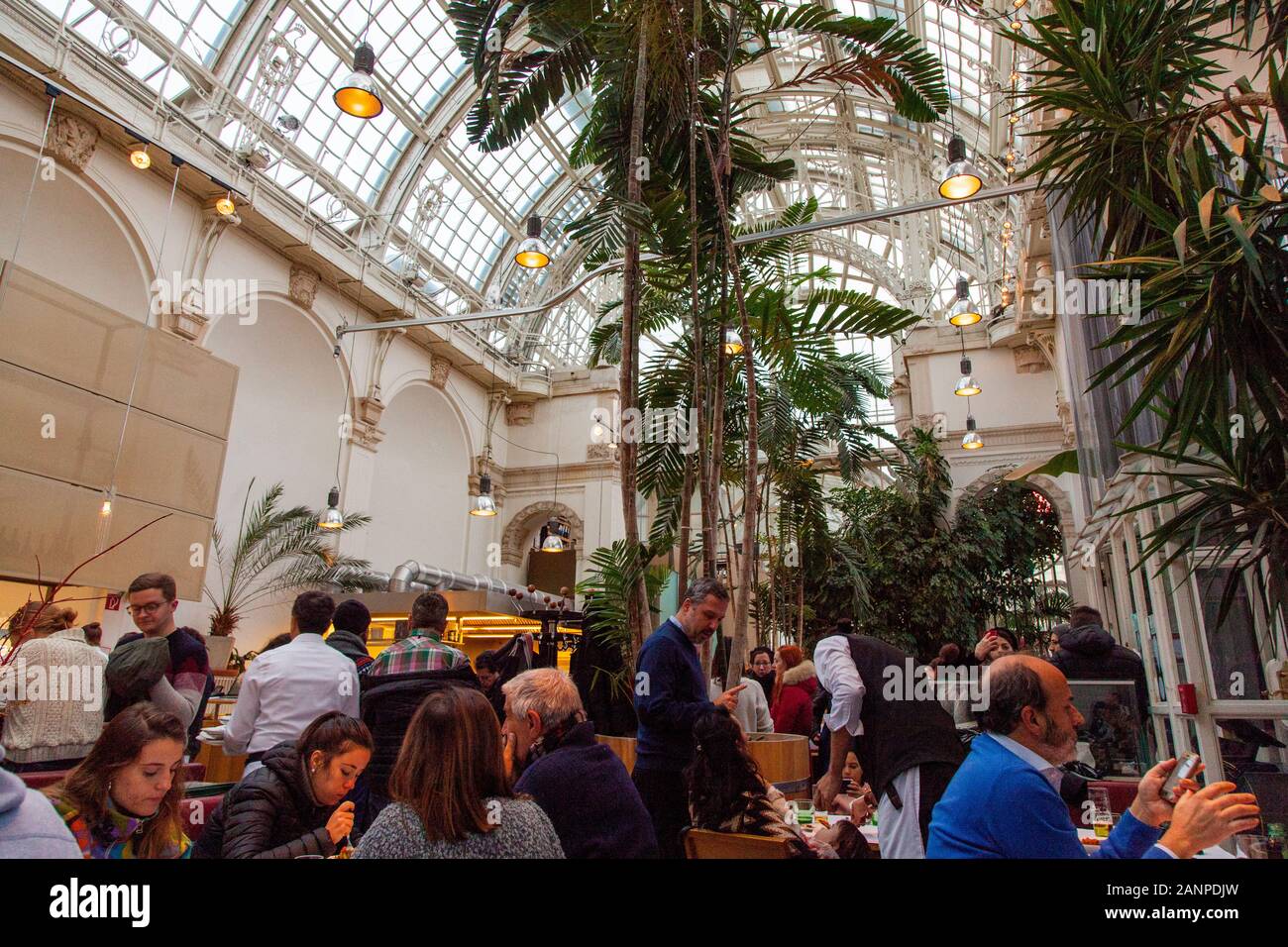 Palmenhaus Cafe Brasserie and Bar, Vienna, Austria, Europe. Stock Photo