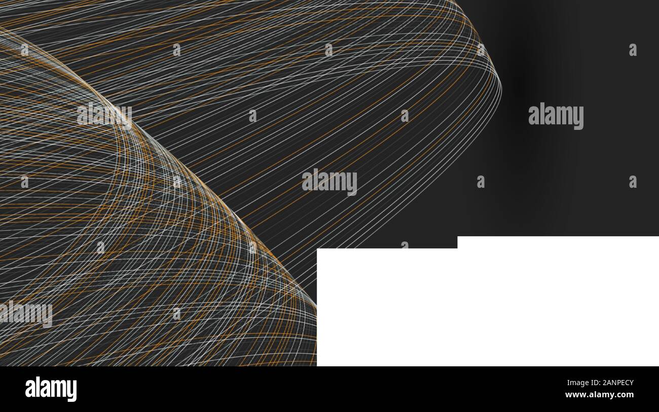 Abstract geometric vector background. wave line design on a gray ...