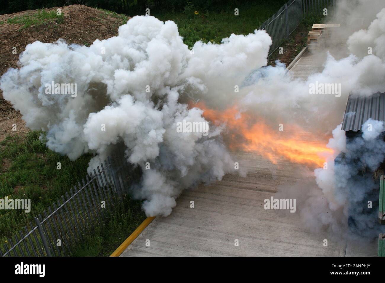 Backdraft, fireball and explosion Stock Photo Alamy