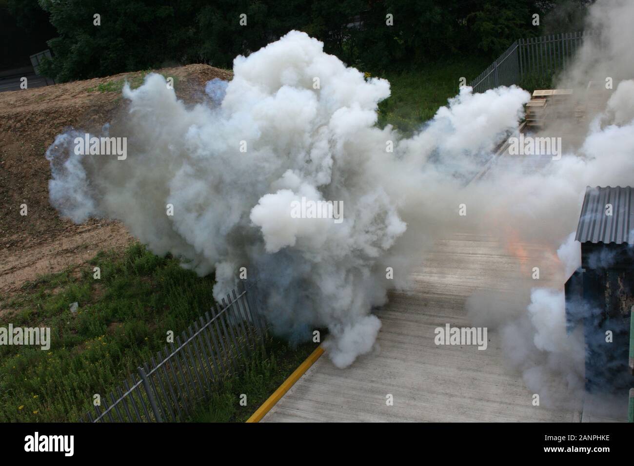 Backdraft, fireball and explosion Stock Photo Alamy