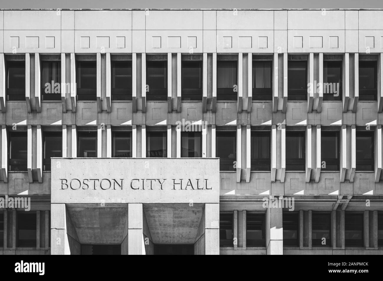 BOSTON City Hall architecture Stock Photo Alamy
