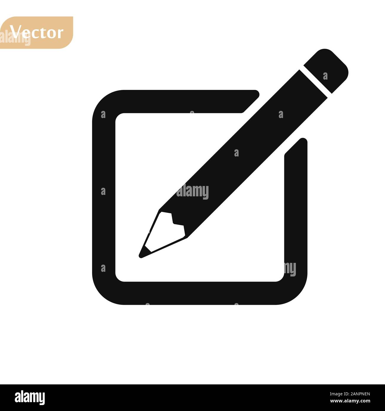 sign up Icon vector. Simple flat symbol. Perfect Black pictogram ...