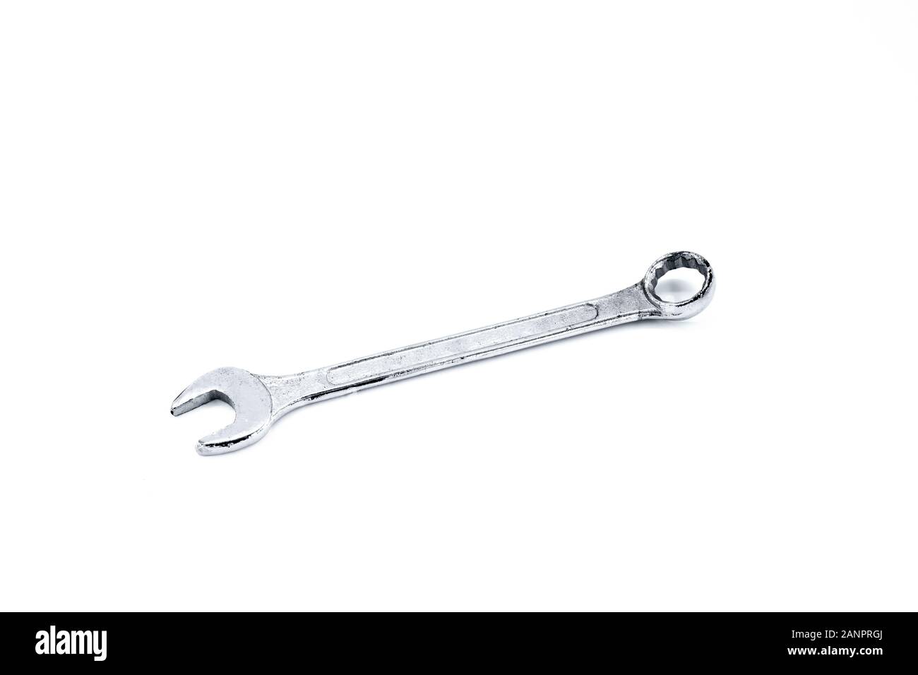 silver color spanner used to turn or tighten bolts Stock Photo Alamy