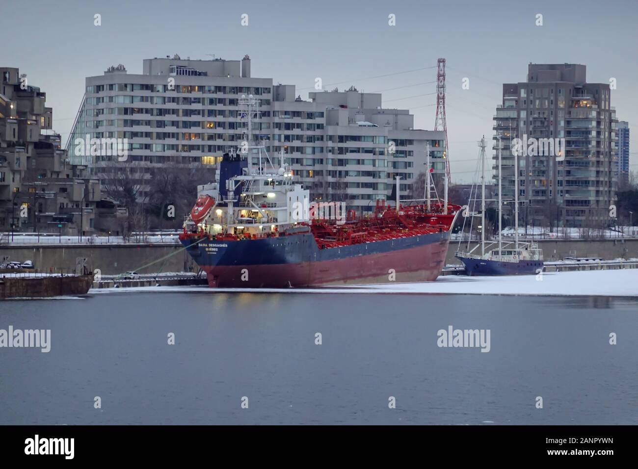 a Turkish made boat for fuel transportation parked at the old port of
