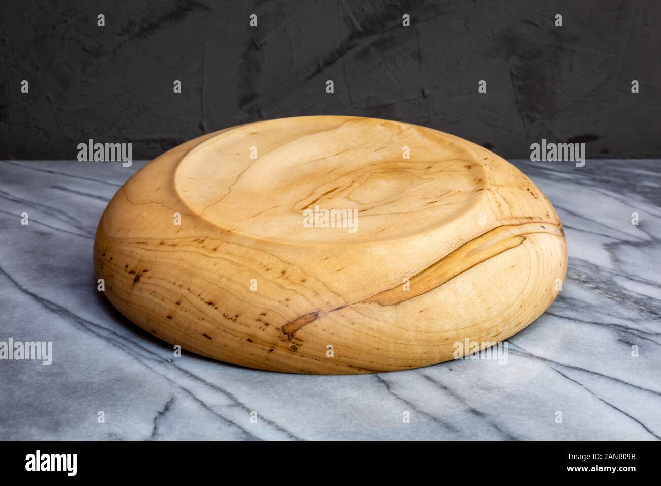 Wormy maple wood nut bowl or serving bowl hand turned kitchen decor