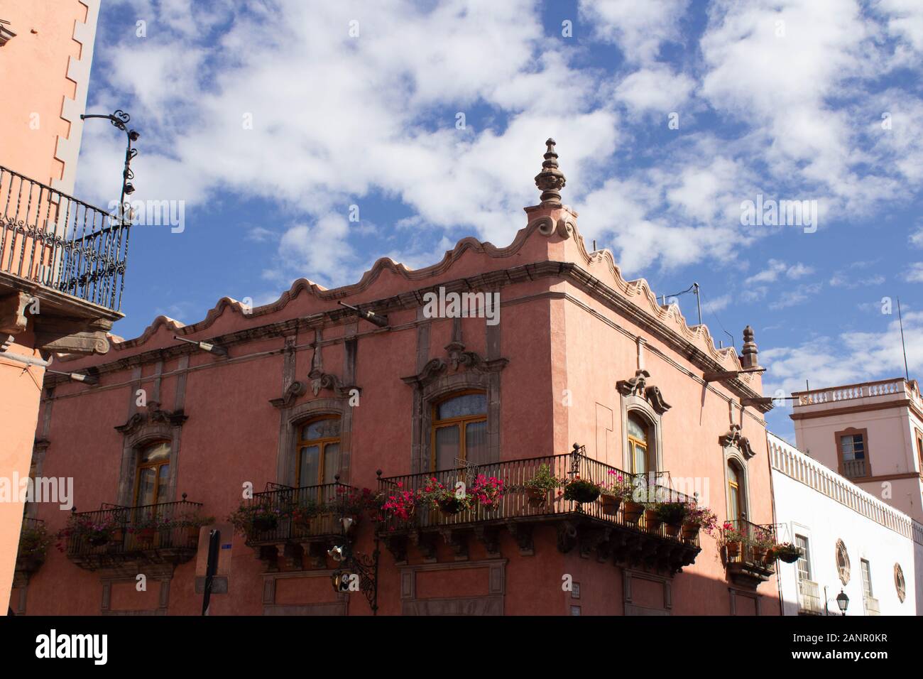 Historic building in the center of Querétaro Stock Photo