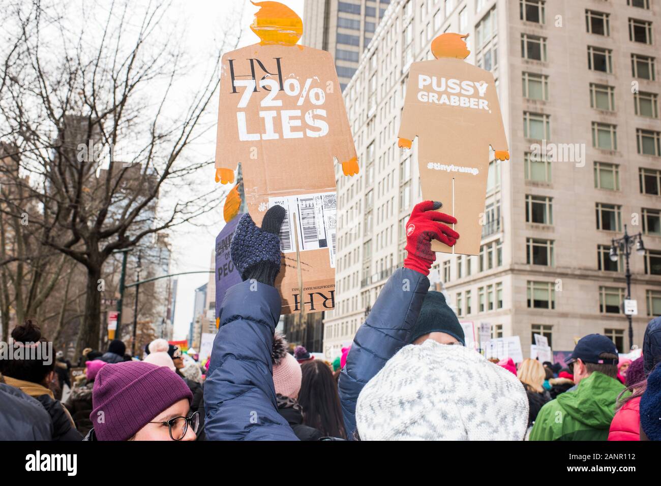 Manhattan, New York, USA January 18, 2020 Women