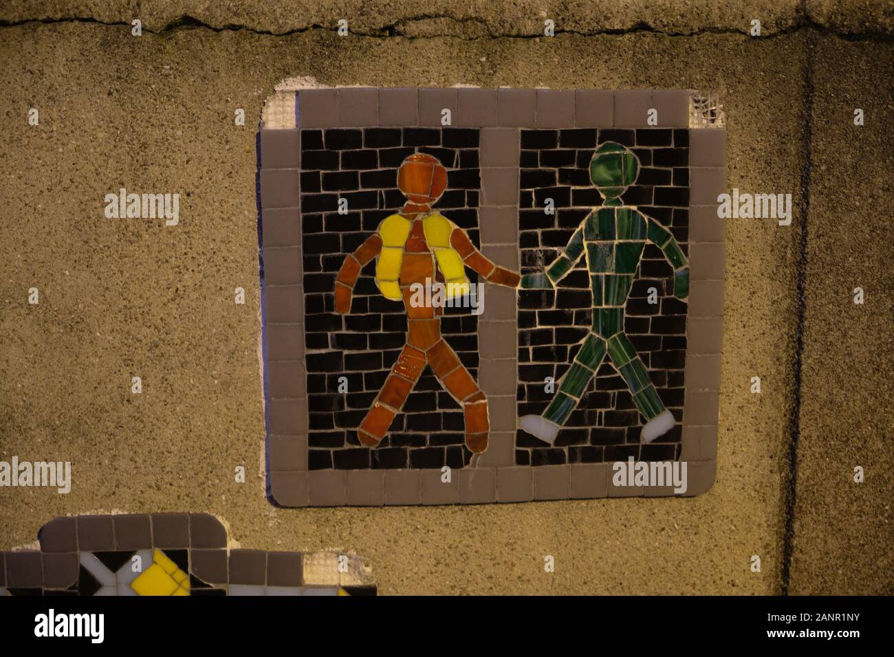 Gilets Jaunes Mosaic Stock Photo