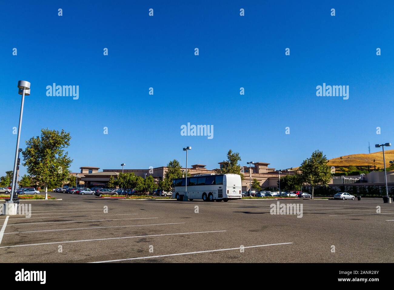 Cache Creek Casino in Brooks California with a Charter Bus parked out front Stock Photo
