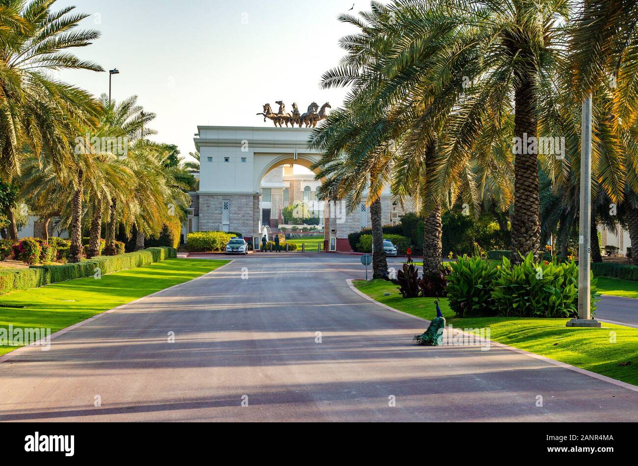 Exterior view of the famous Zabeel Palace or Sheikh Mohammed Palace in Dubai United Arab Emirates. Stock Photo
