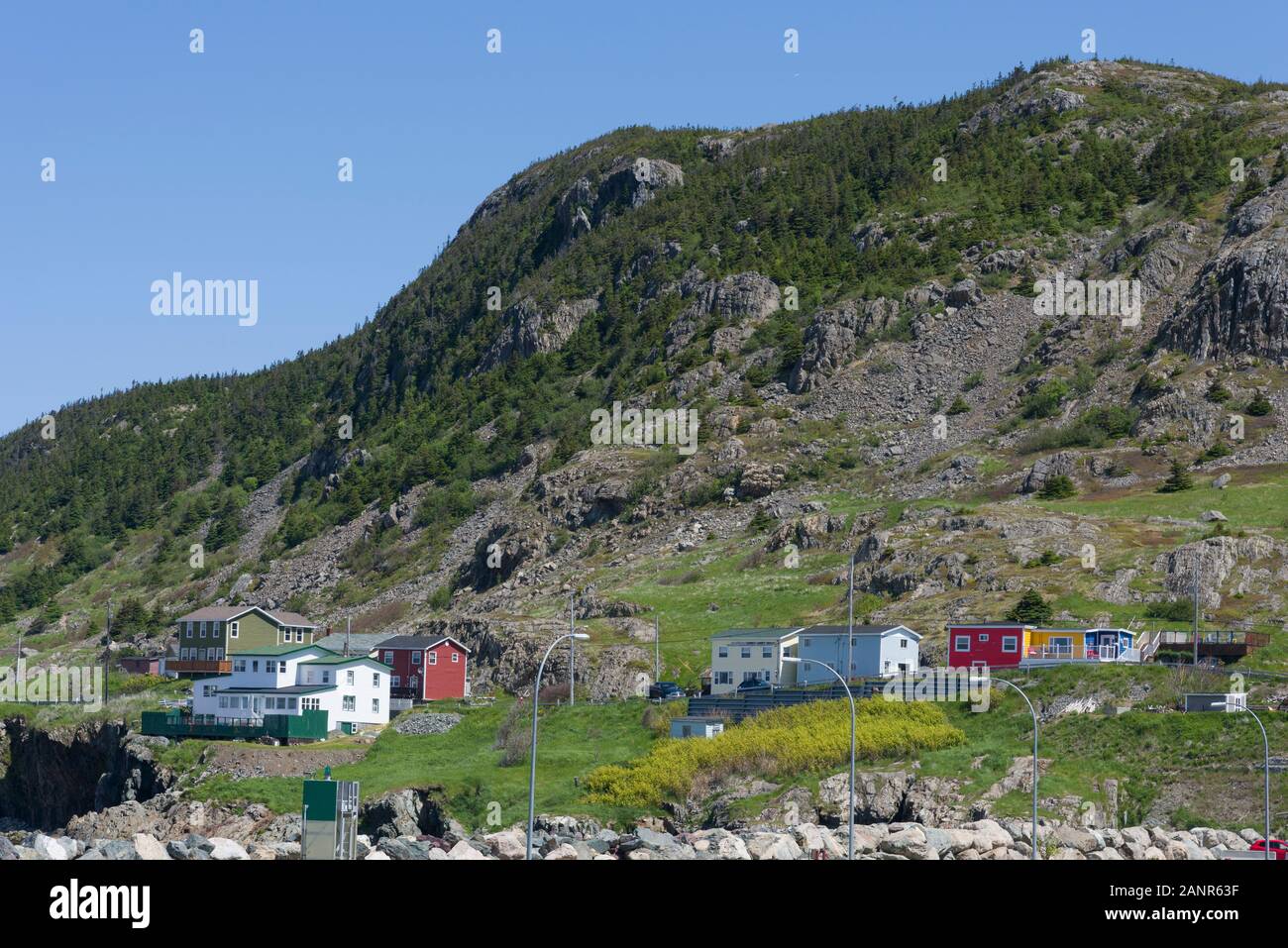 Portugal cove, Newfoundland, Canada. A rural seashore community located on the eastern Avalon Peninsula of Newfoundland. Stock Photo