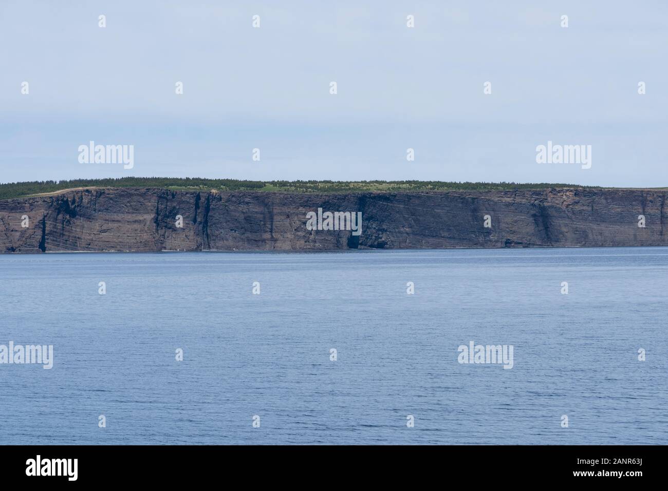 Bell Island is located off the Avalon Peninsula of Newfoundland, Canada in Conception Bay. Once the site of large iron ore mines. Stock Photo