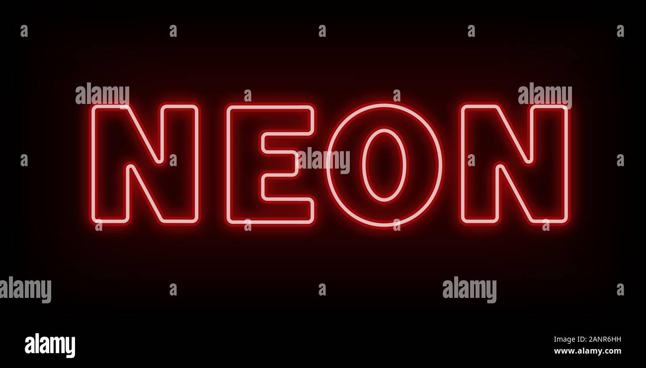 Fluorescent lettering Stock Vector Images Alamy