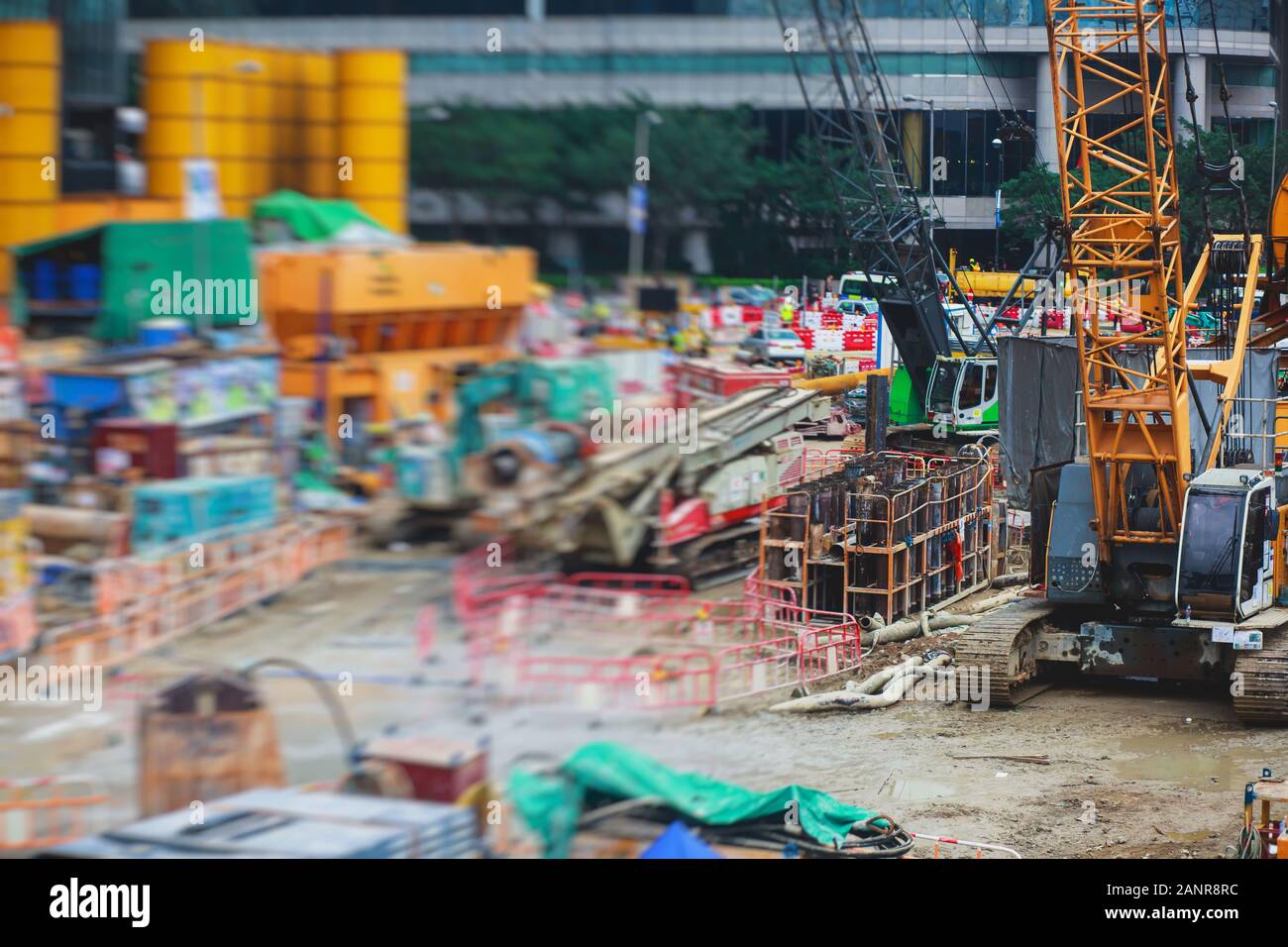 rc construction site at work