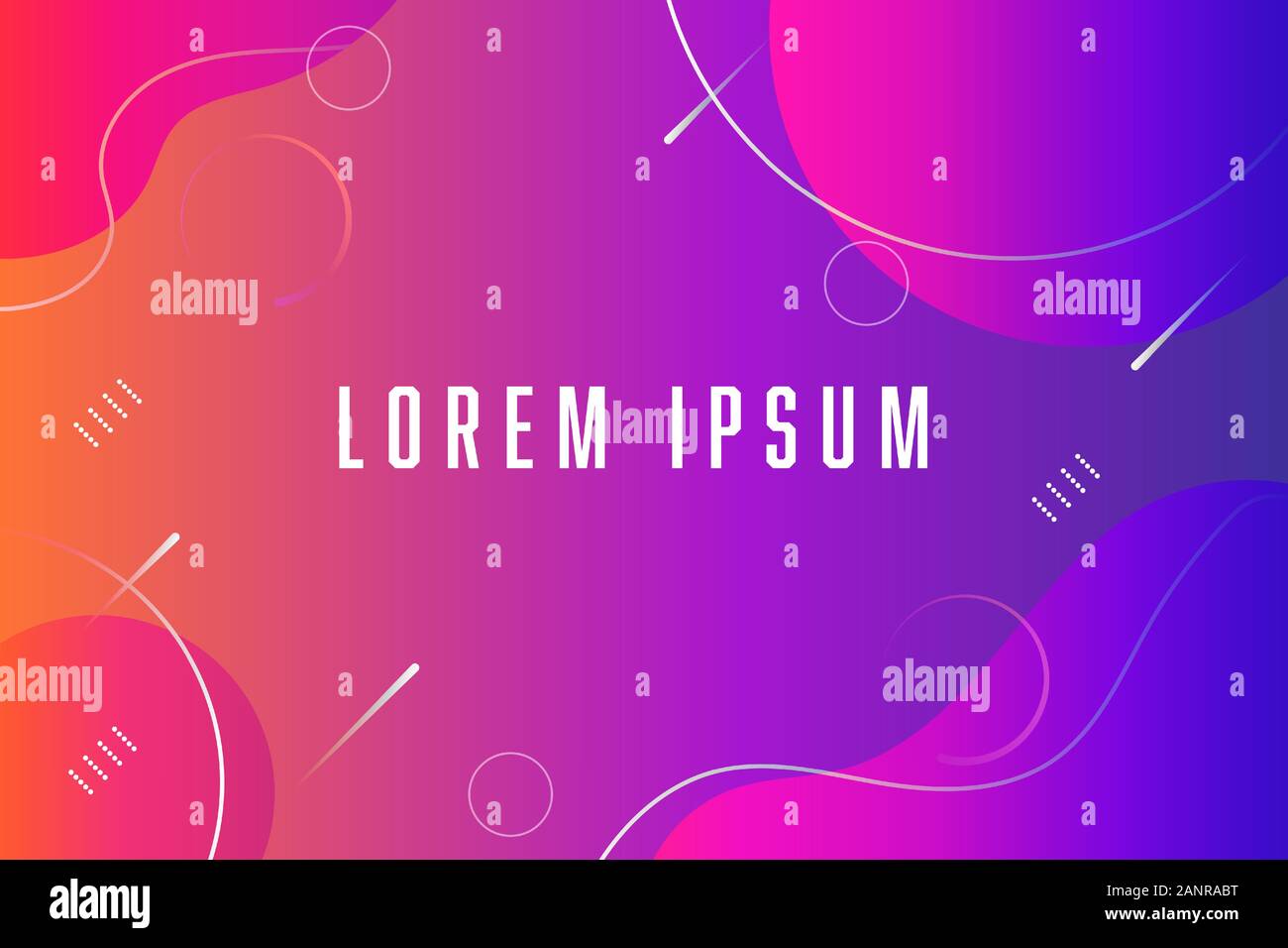Abstract orange purple gradient background with liquid shape and ...