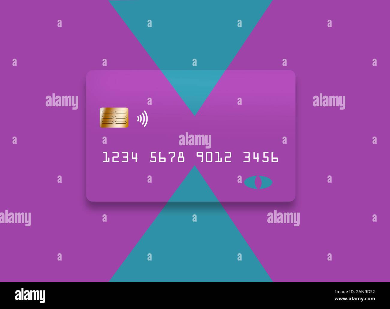 Cdib Card Mock Example Here is a generic mock credit card or debit card Stock Photo - Alamy