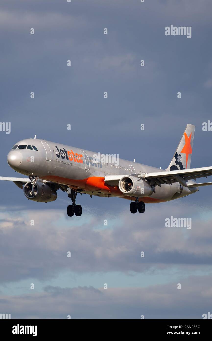Airbus A231-231 airliner operated by Australian Low Cost Airline 