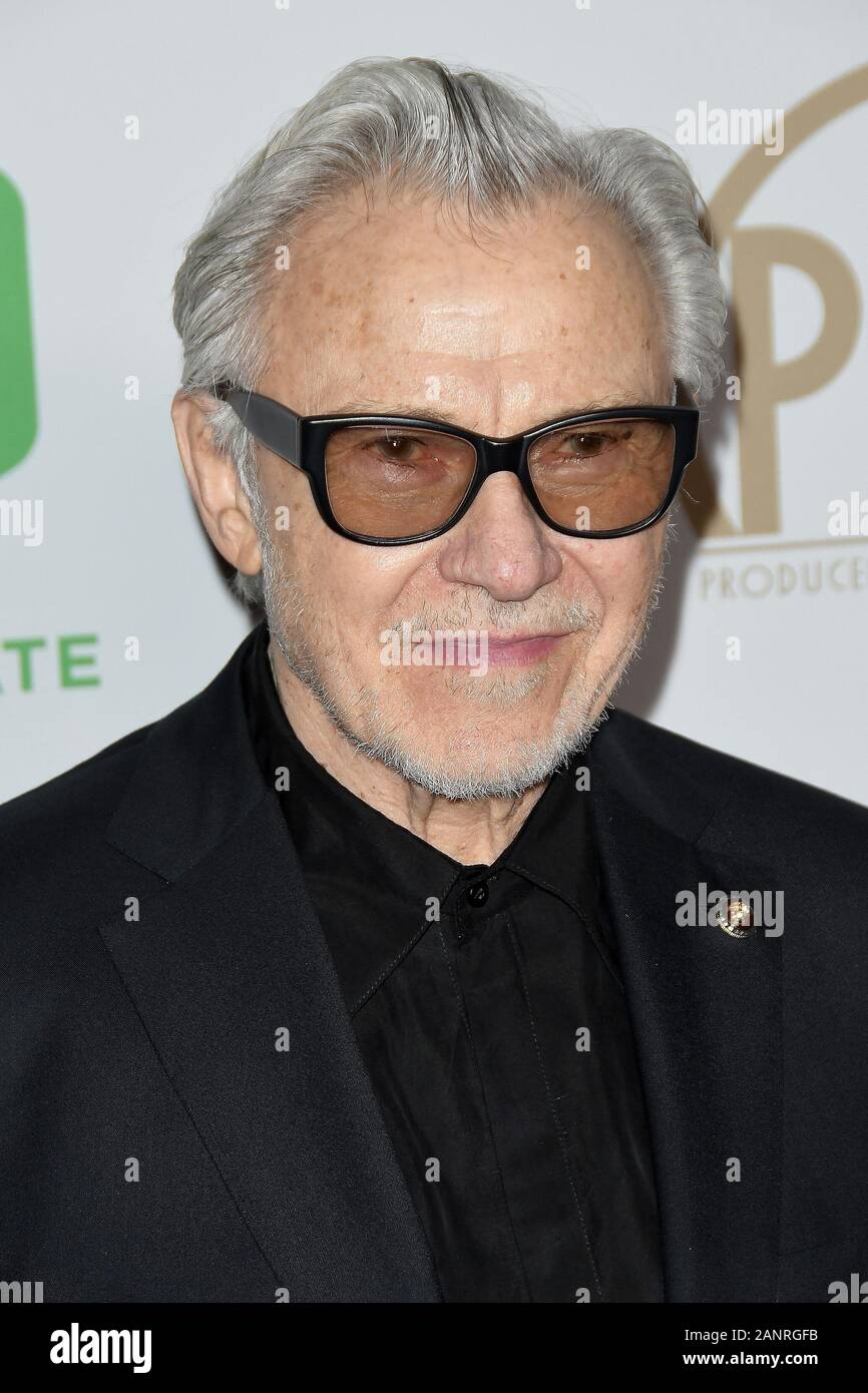 Los Angeles, USA. 18th Jan, 2020. Harvey Keitel walks the carpet at the