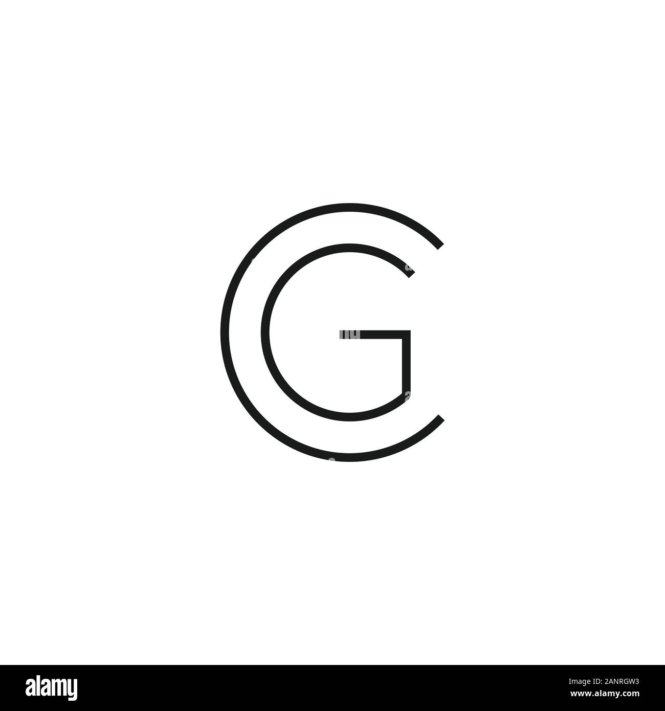 initial letter gc or cg logo vector design Stock Vector Image & Art - Alamy