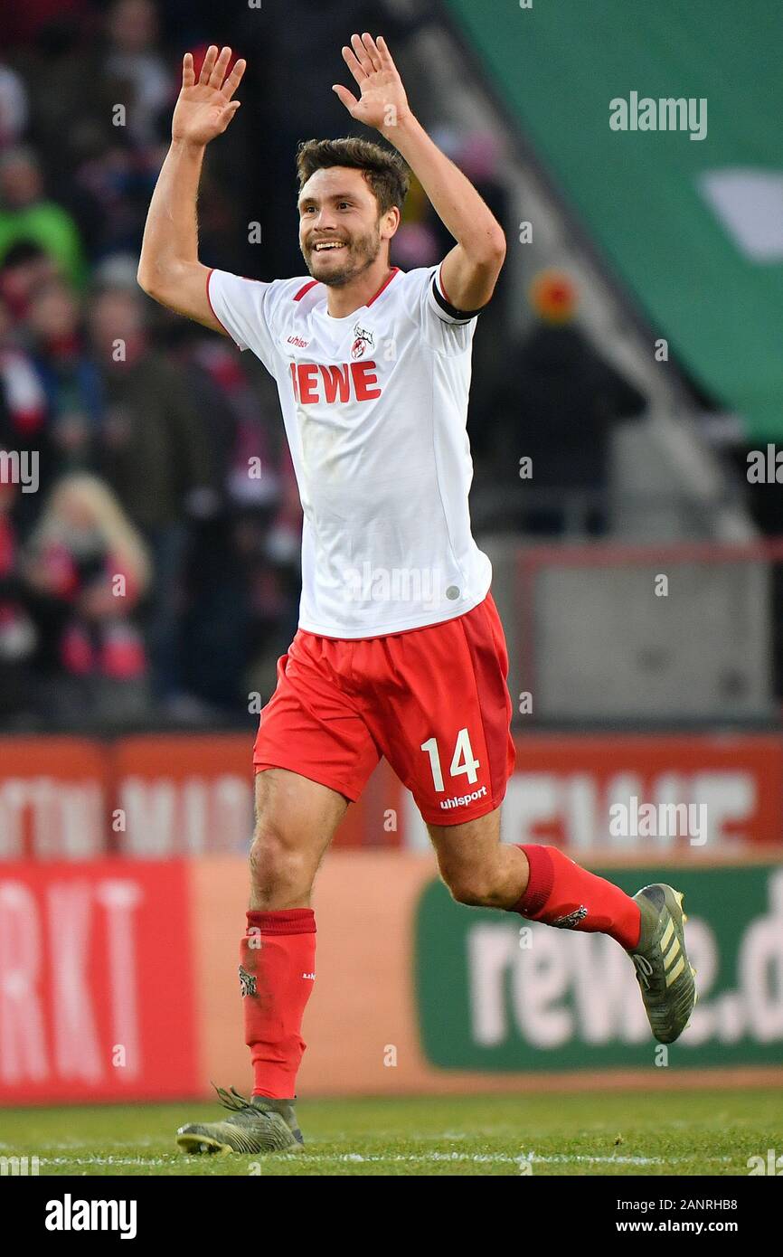 Cologne Germany 18th Jan 2020 Jonas Hector Of Cologne Celebrates After Scoring During A German Bundesliga Match Between Fc Cologne And Vfl Wolfsburg In Cologne Germany Jan 18 2020 Credit Ulrich Hufnagel Xinhua Alamy