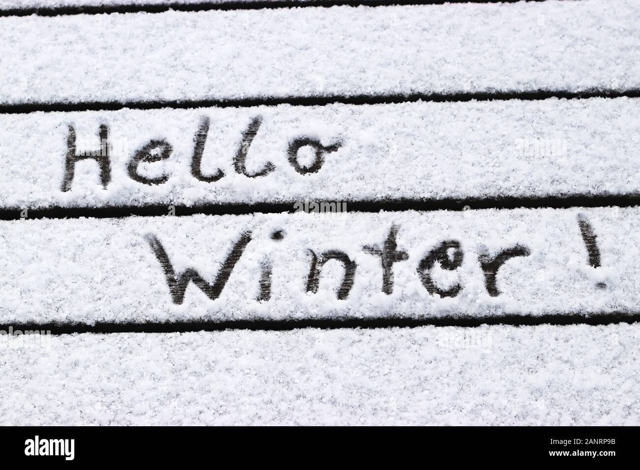 Hello winter hires stock photography and images Alamy
