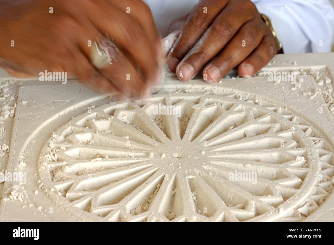 Wood carving Souq Doha, Qatar Stock Photo Alamy