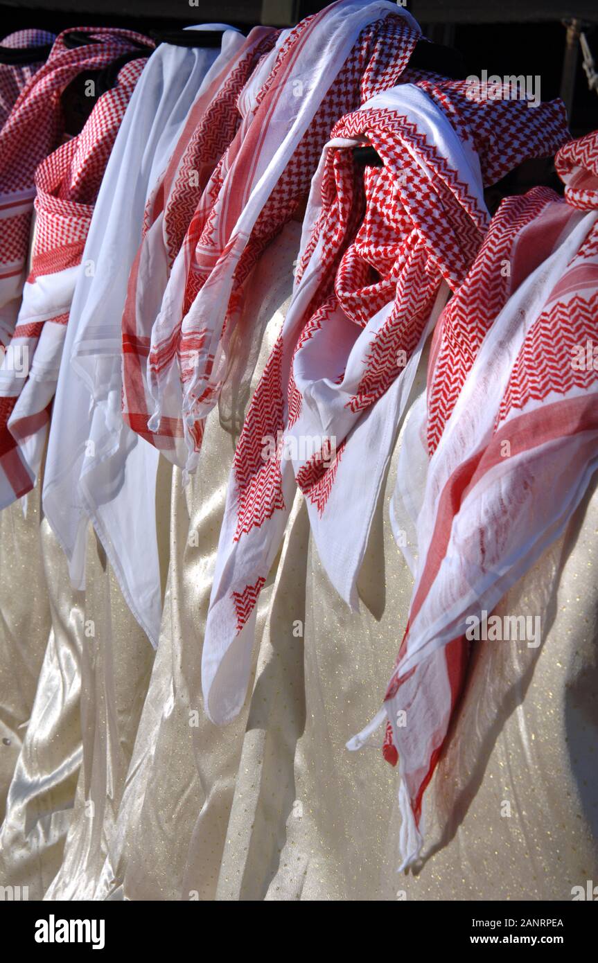 Qataris in traditional costume Doha, Qatar Stock Photo Alamy