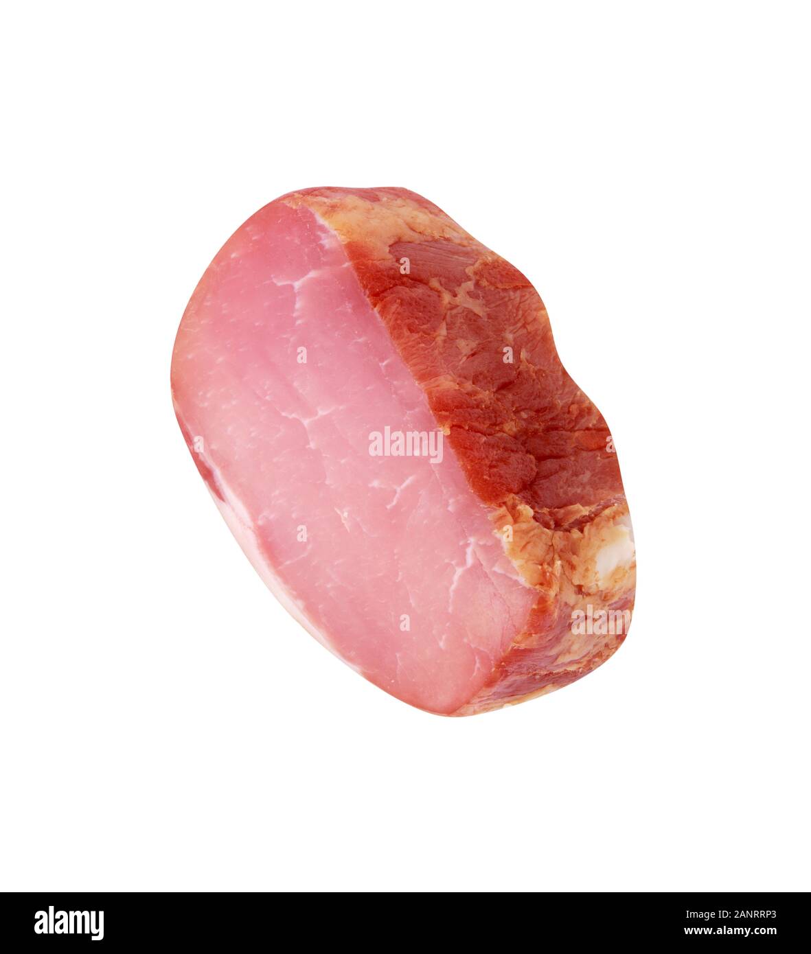 Piece of Boiled and Smoked Meat Isolated Stock Photo - Alamy