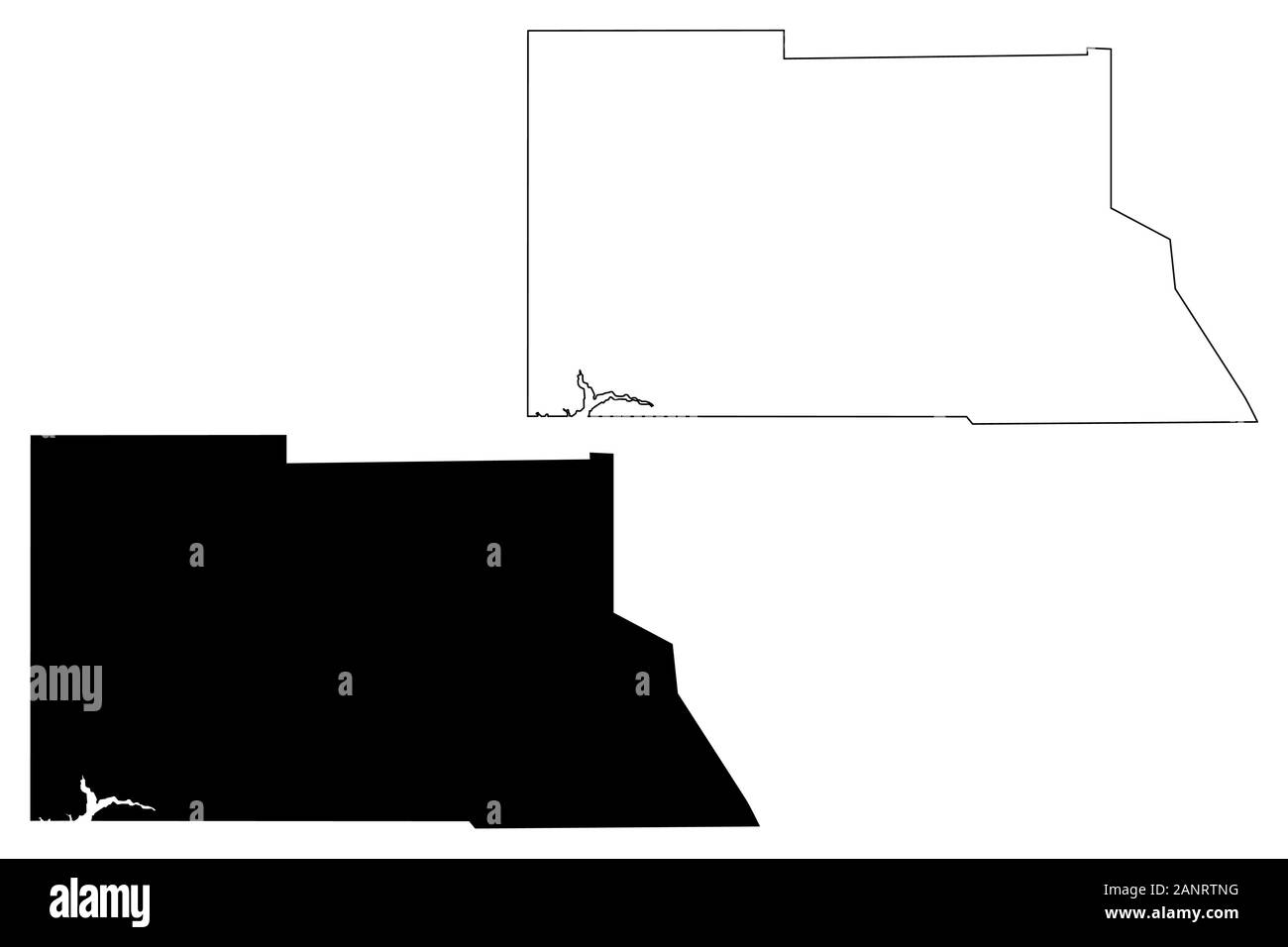 Archuleta County, Colorado (U.S. county, United States of America,USA, U.S., US) map vector illustration, scribble sketch Archuleta map Stock Vector