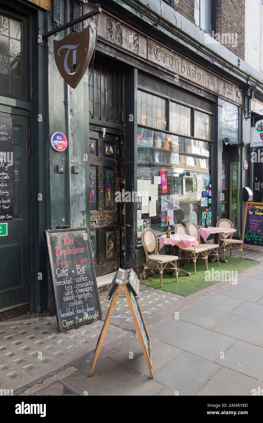 The Troubadour cafe, Old Brompton Road, Earl's Court, London, SW5, UK Stock Photo