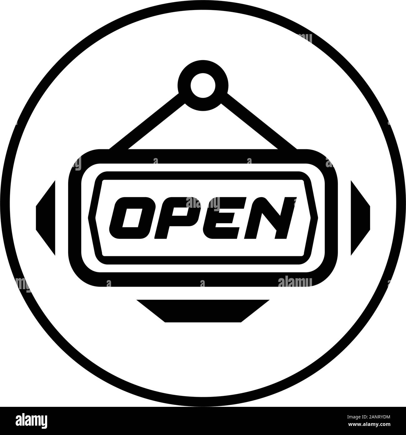 Well organized and fully editable Open sign, shop, store opened icon ...