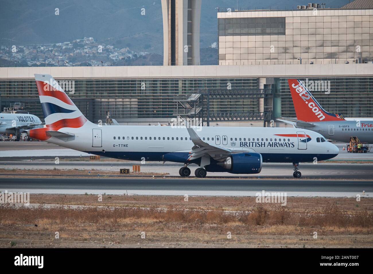 British Airways Airbus A320251N (GTTNE). Málaga airport, Andalusia