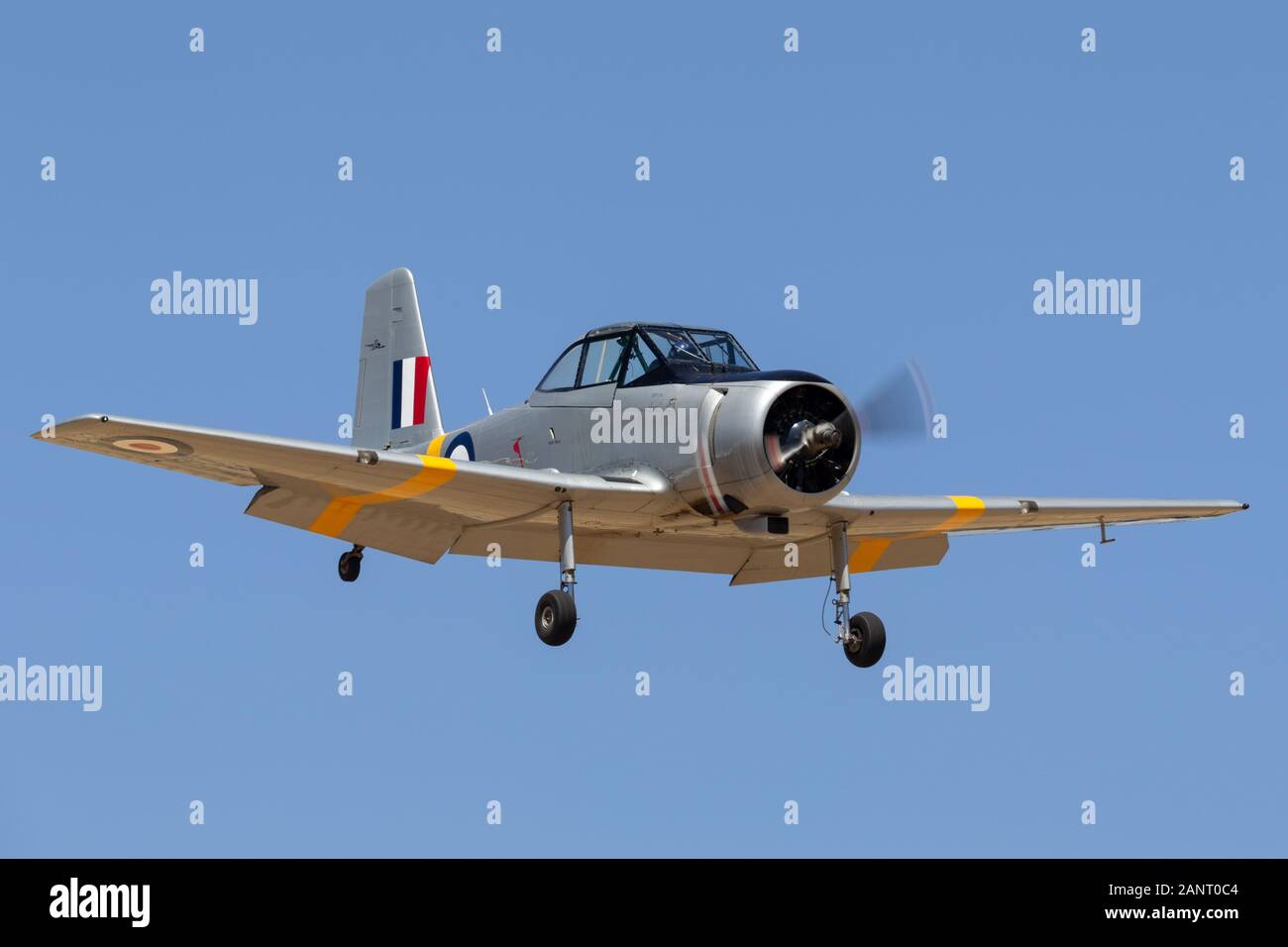 Commonwealth Aircraft Corporation CA-25 Winjeel aircraft VH-FTS operated by the RAAF Museum at Point cook. Stock Photo