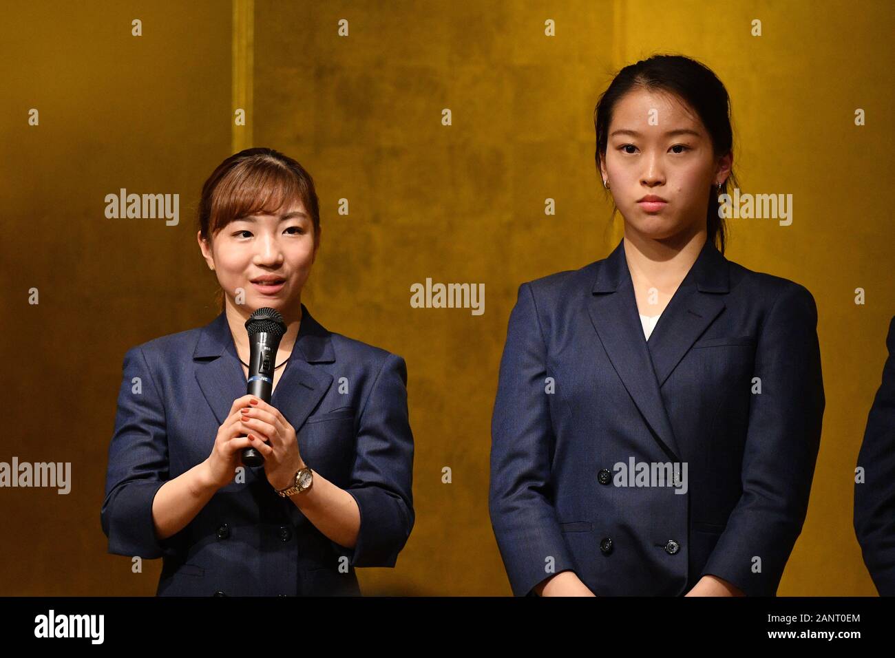 寺本明日香  alamy gymnastics Tokyo, Japan. Credit: MATSUO. 18th Jan, 2020. (L-R) 寺本明日香/Asuka Teramoto,  畠田瞳/Hitomi Hatakeda (JPN) Gymnastics : Japan Gymnastics national team  reports about 2019 World championships in Tokyo, Japan. Credit: MATSUO  .K/AFLO SPORT/Alamy Live