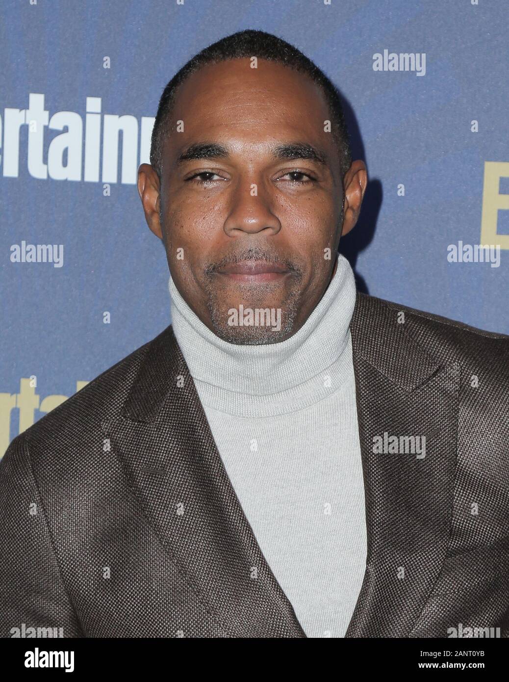 Hollywood, USA. 18th Jan, 2020. Jason George  walking the red carpet at Entertainment Weekly’s Official Pre-SAG Awards Celebration held at Chateau Marmont on January 18, 2020 in Los Angeles, CA, USA  (Photo by Parisa Afsahi/Sipa USA) Credit: Sipa USA/Alamy Live News Stock Photo