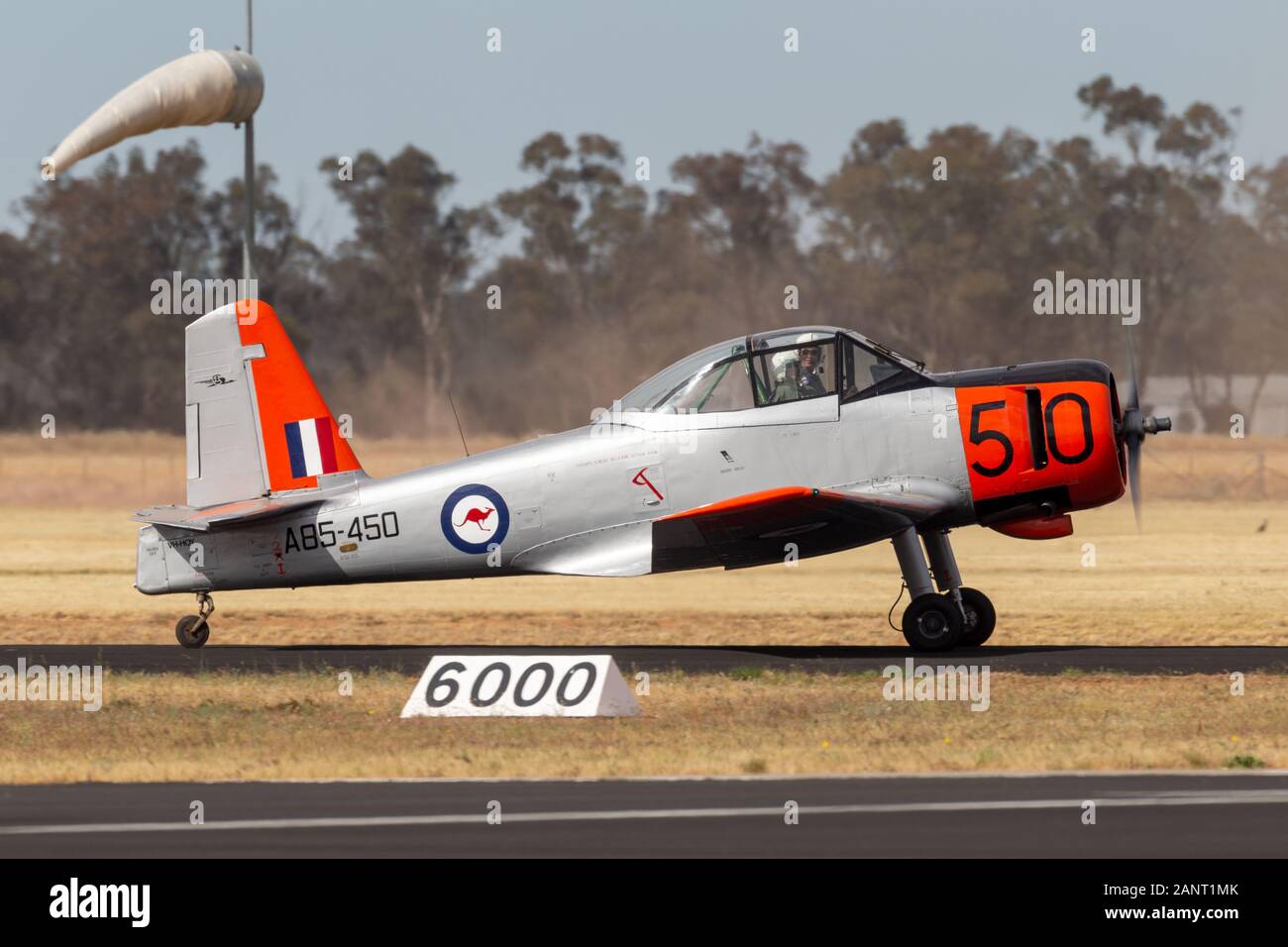 Former Australian Air (RAAF) Commonwealth Aircraft Corporation (CAC) CA-25 Winjeel trainer aircraft VH-HOY Stock Photo - Alamy