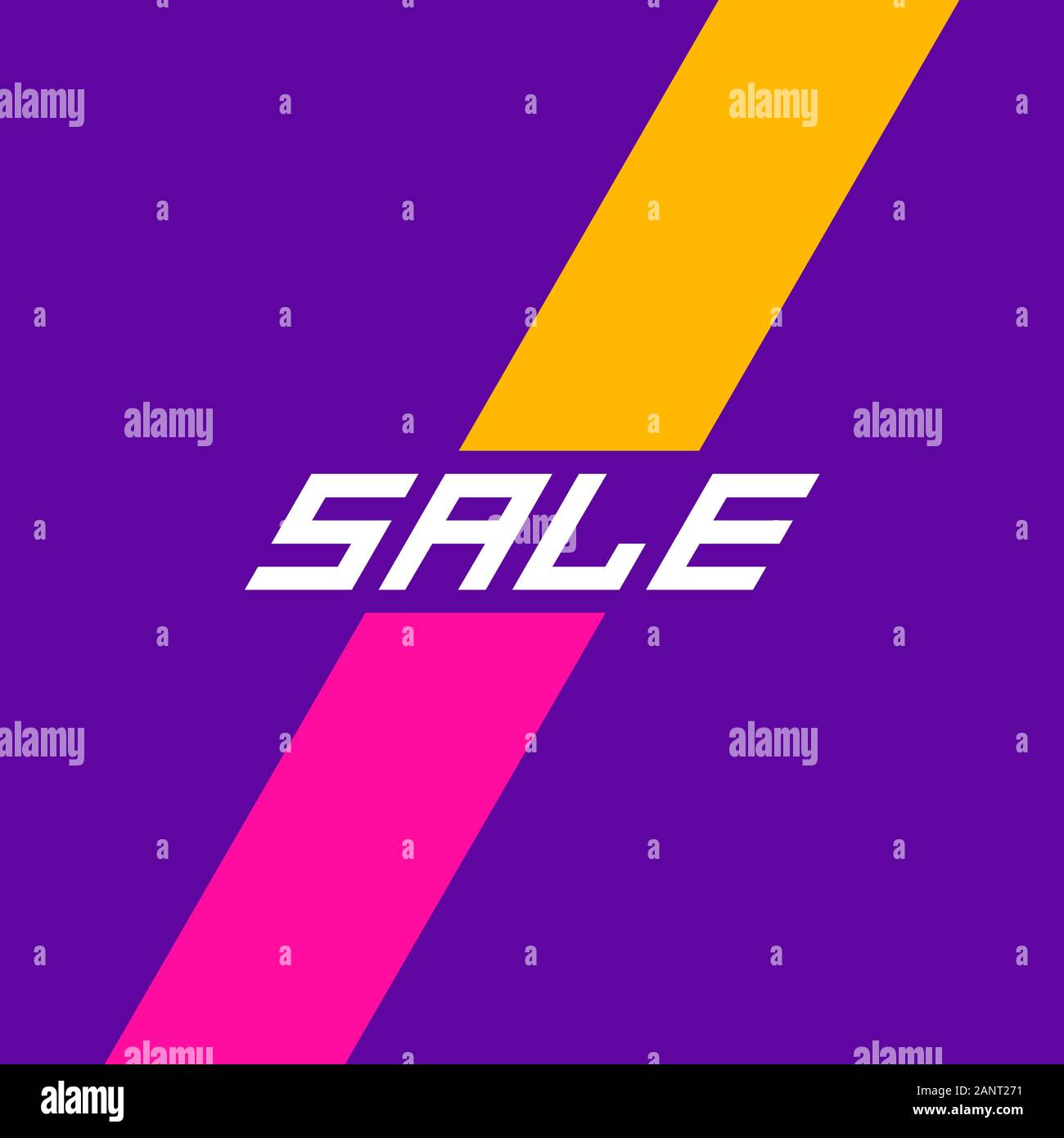 The inscription sale on the violet background of vertical ribbon. Sale