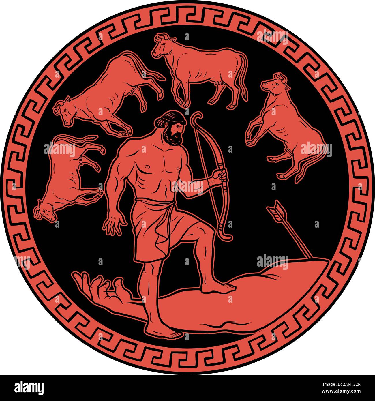 Hercules and the cattle of geryon Cut Out Stock Images & Pictures Alamy