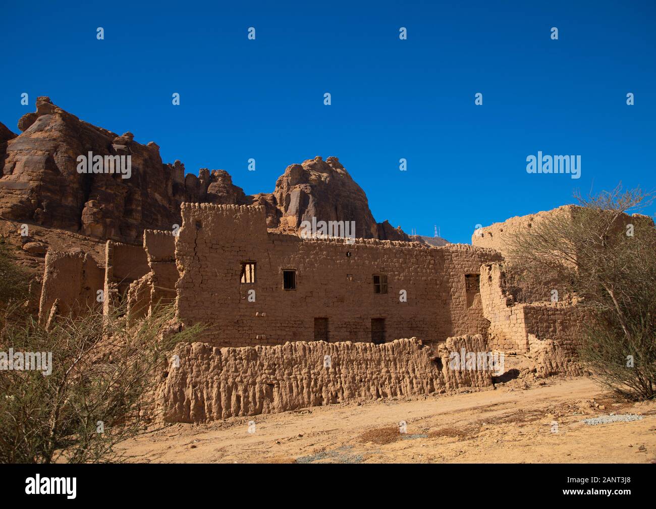 House in the old town, Al Madinah Province, Alula, Saudi Arabia Stock