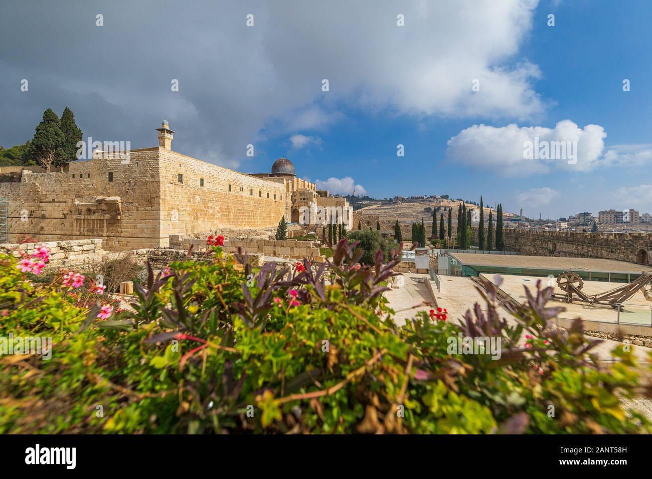 The Al-Aqsa Mosque in Jerusalem, Israel Stock Photo