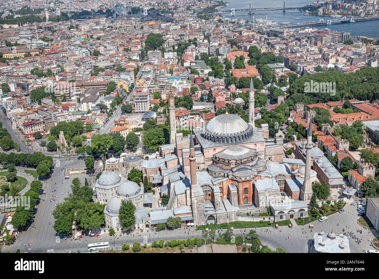 Hagia Sophia Istanbul Turkey Aerial High Resolution Stock Photography ...